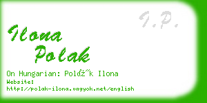 ilona polak business card